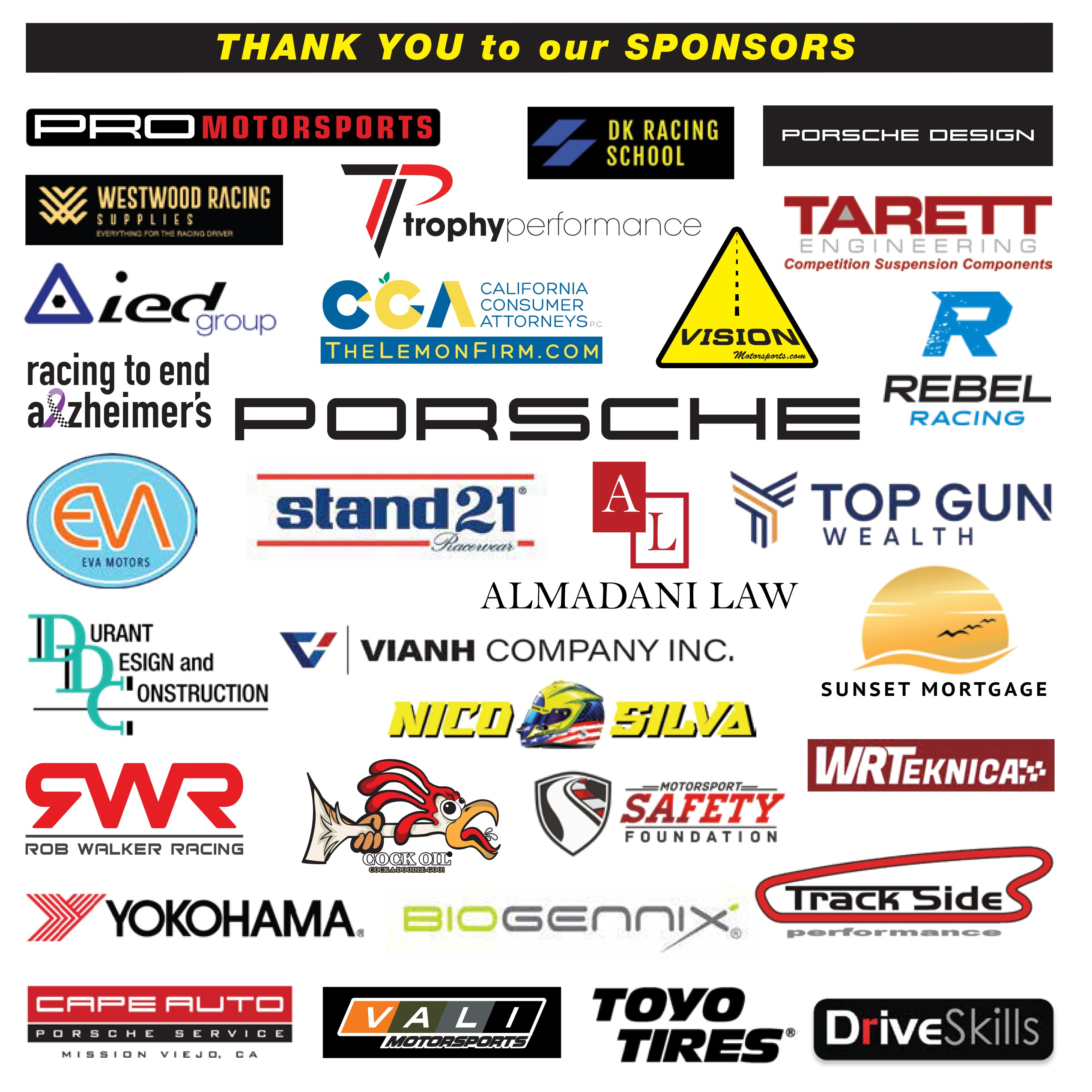 SPONSOR LOGOS 4-6-26.p 8.5X8.5 df Porsche Owners Club