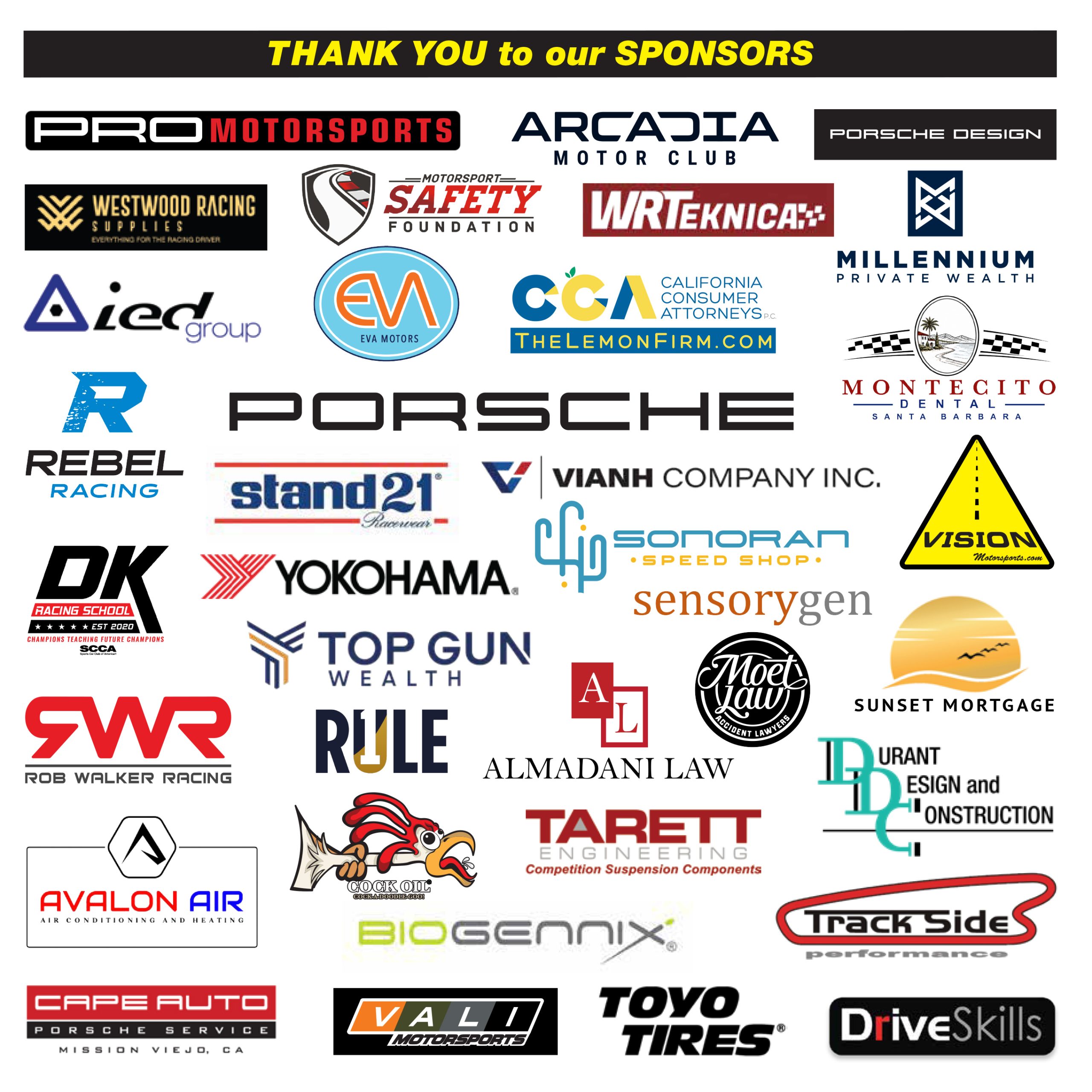 SPONSOR LOGOS 10-26-26 9X9-1 Porsche Owners Club